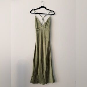 Hello Molly Midi Dress in Sage